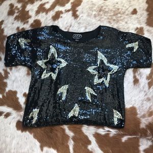 Vintage sequin box top